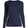 image:imageLands End Womens Supima Long Sleeve Crew TeeRadiant Navy
