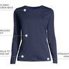 image:imageLands End Womens Supima Long Sleeve Crew TeeRadiant Navy