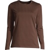 image:imageLands End Womens Supima Long Sleeve Crew TeeRich Coffee