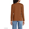 image:imageLands End Womens Supima Long Sleeve Crew TeeRich Ginger Brown