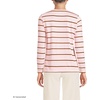 image:imageLands End Womens Supima Long Sleeve Crew TeeSea Salt PinkGinger Stripe