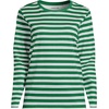 image:imageLands End Womens Supima Long Sleeve Crew TeeVibrant Clover Multi Stripe