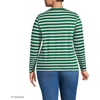 image:imageLands End Womens Supima Long Sleeve Crew TeeVibrant Clover Multi Stripe