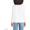 image:imageLands End Womens Supima Long Sleeve Crew TeeWhite