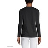image:imageLands End Womens Supima Long Sleeve VNeck TeeBlack