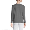 image:imageLands End Womens Supima Long Sleeve VNeck TeeCharcoal Heather