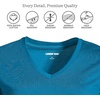 image:imageLands End Womens Supima Long Sleeve VNeck TeeCharcoal Heather