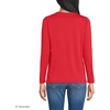 image:imageLands End Womens Supima Long Sleeve VNeck TeeCompass Red