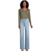 image:imageLands End Womens Supima Long Sleeve VNeck TeeForest Moss
