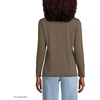 image:imageLands End Womens Supima Long Sleeve VNeck TeeForest Moss