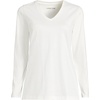 image:imageLands End Womens Supima Long Sleeve VNeck TeeIvory