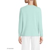 image:imageLands End Womens Supima Long Sleeve VNeck TeePale Sky