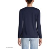 image:imageLands End Womens Supima Long Sleeve VNeck TeeRadiant Navy