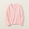 image:imageLands End Womens Supima Long Sleeve VNeck TeeSea Salt Pink