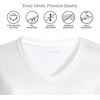 image:imageLands End Womens Supima Long Sleeve VNeck TeeWhite