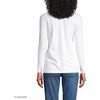 image:imageLands End Womens Supima Long Sleeve VNeck TeeWhite