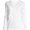 image:imageLands End Womens Supima Long Sleeve VNeck TeeWhite