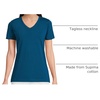 image:imageLands End Womens Supima VNeck TShirtBaltic Teal