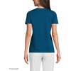 image:imageLands End Womens Supima VNeck TShirtBaltic Teal