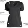 image:imageLands End Womens Supima VNeck TShirtBlack