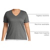 image:imageLands End Womens Supima VNeck TShirtCharcoal Heather