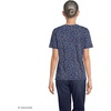image:imageLands End Womens Supima VNeck TShirtClear BlueNavy Ditsy Floral