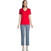 image:imageLands End Womens Supima VNeck TShirtCompass Red