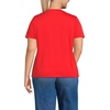 image:imageLands End Womens Supima VNeck TShirtCoral Red
