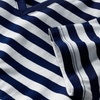 image:imageLands End Womens Supima VNeck TShirtDeep Sea Navy Even Stripe