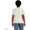 image:imageLands End Womens Supima VNeck TShirtIvory Multi Floral Vine