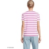 image:imageLands End Womens Supima VNeck TShirtIvoryAster Pink Bold Stripe