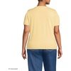 image:imageLands End Womens Supima VNeck TShirtPale Sunbeam Yellow