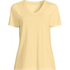 image:imageLands End Womens Supima VNeck TShirtPale Sunbeam Yellow