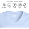 image:imageLands End Womens Supima VNeck TShirtSoft Sky Blue