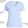 image:imageLands End Womens Supima VNeck TShirtSoft Sky Blue