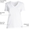 image:imageLands End Womens Supima VNeck TShirtWhite