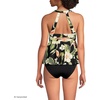 image:imageLands End Womens Sweetheart Fauxkini One PieceHibiscus FloralBlack