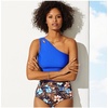 image:imageLands End Womens Tummy Control High Waisted Bikini BottomsDeep Sea Navy Tropic Palm