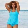 image:imageLands End Womens Tummy Control High Waisted Bikini BottomsTurquoise