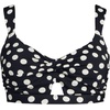image:imageLands End Womens Twist Front Bikini TopBlackEgret White Tossed Dots