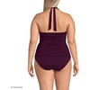 image:imageLands End Womens Twist Halter Tankini TopDark Wine