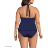 image:imageLands End Womens Twist Halter Tankini TopDeep Sea Navy
