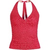image:imageLands End Womens Twist Halter Tankini TopRed Mini Dot