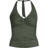image:imageLands End Womens Twist Halter Tankini TopRich Olive Green