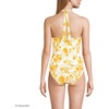 image:imageLands End Womens Twist Halter Tankini TopYellow Mosaic Floral
