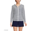 image:imageLands End Womens UPF 50 Hooded Rash GuardDeep Sea Navy Mini Stripe