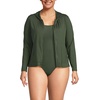 image:imageLands End Womens UPF 50 Hooded Rash GuardRich Olive Green
