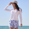 image:imageLands End Womens UPF 50 Hooded Rash GuardWhite