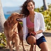 image:imageLands End Womens UPF 50 Hooded Rash GuardWhite
