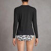 image:imageLands End Womens UPF 50 Rash Guard  Long Sleeve Chlorine Resistant Crew Neck MoistureWicking Beach Paddleboarding Petite and Plus SizesBlack